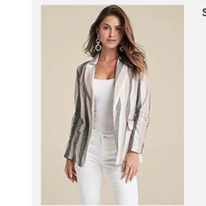 Striped Linen Blazer